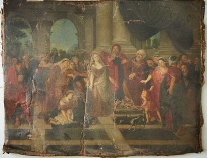 18th century FRENCH school

Religious scene

Oil...