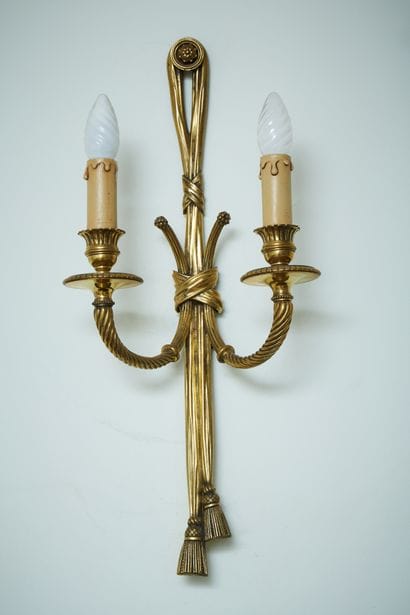 A pair of bronze 
