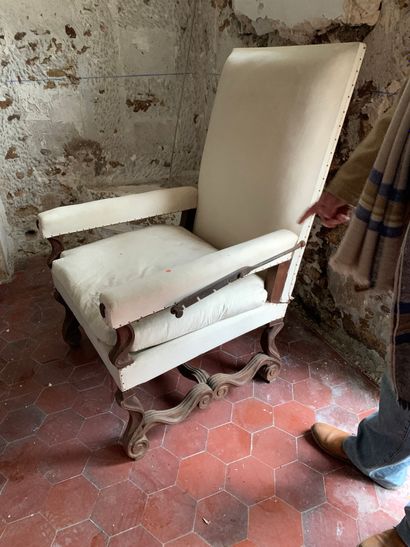 Large rectangular patient's armchair with...