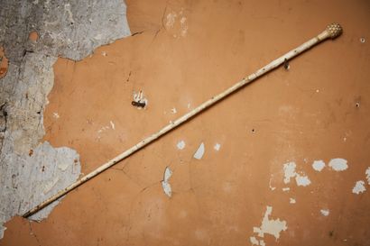 Bone cane carved in imitation of a branch.

End...