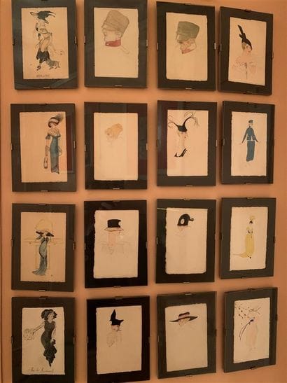 Ecole FRANCAISE 

Seize aquarelles et dessins...