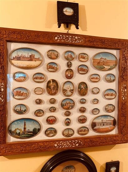 
Importante collection de 40 miniatures indiennes...