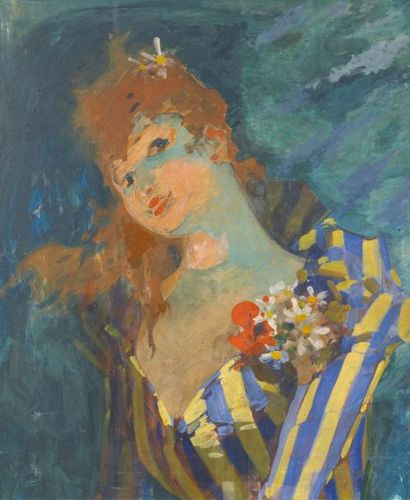 Jules CHÉRET (1836-1932)
Jeune femme à la...