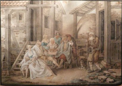 École du Nord du début duXIXe siècle
Le visiteur...