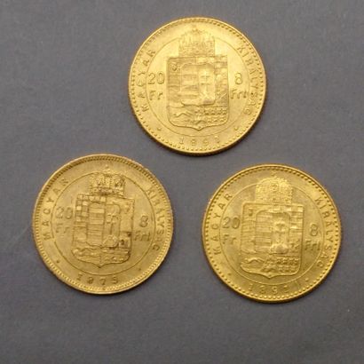 
HONGRIE




- Une pièce 20 francs or ou...