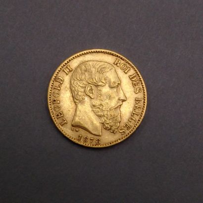 
BELGIQUE




Une pièce 20 F or Léopold II...
