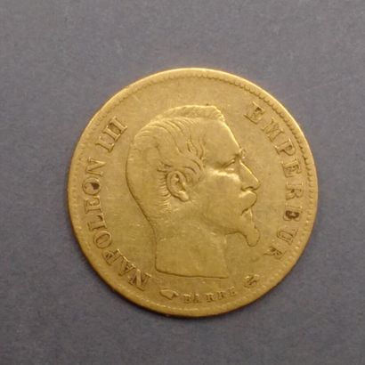 
Pièce de 10 F or 1857 - portrait de Napoléon...