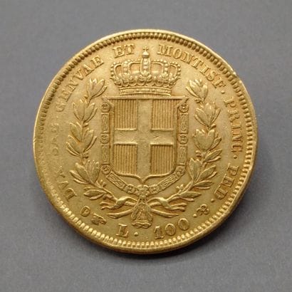 
SARDAIGNE




Une pièce d'or 100 lires or...