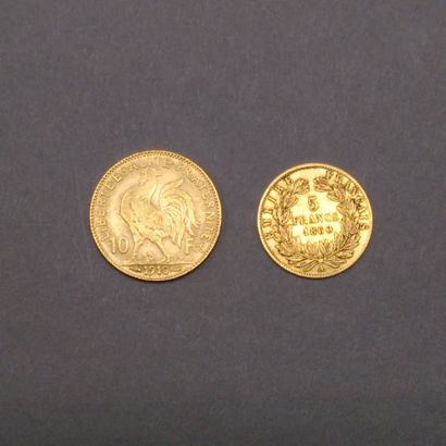 
FRANCE




- Une pièce 5 F or Napoléon III...