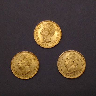 
ITALIE




Trois pièces 20 Lire Umberto...