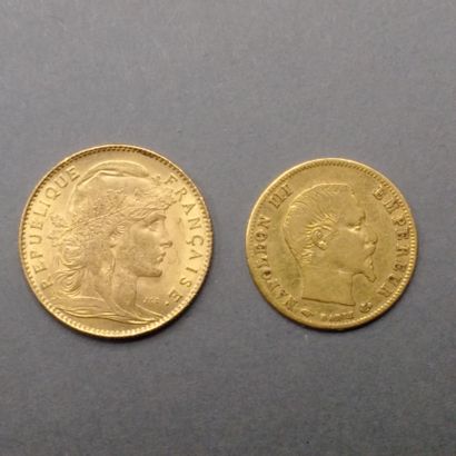 
FRANCE




- Une pièce 5 F or Napoléon III...