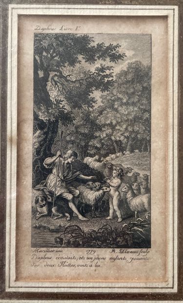 D'après MARILLIER

Quatre petites gravures...