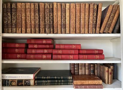 Lot de livres reliés des XVIII et XIXe s...