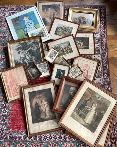 Lot de gravures diverses du XIXe siècle