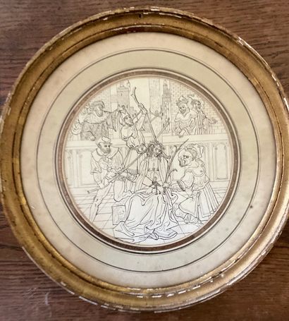 Projet de vitrail

Encre et pierre noire

Diamètre...