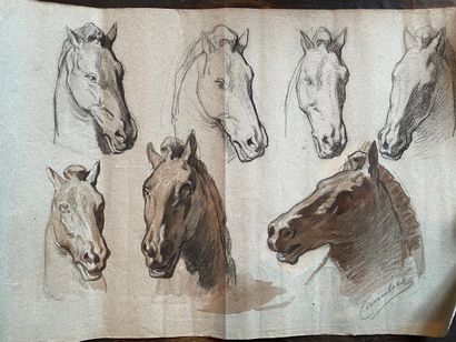 Ecole FRANCAISE du XIXe siècle

Tête de cheval

Crayon...