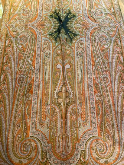 
Châle retangulaire en laine à motifs cachemire...