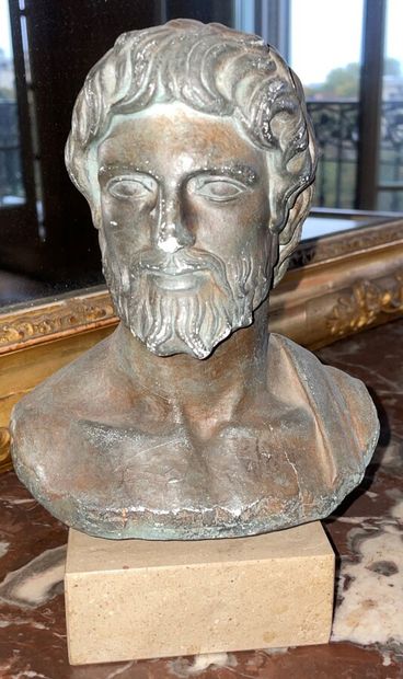 Tête d'homme barbu en plâtre patiné

Hauteur...