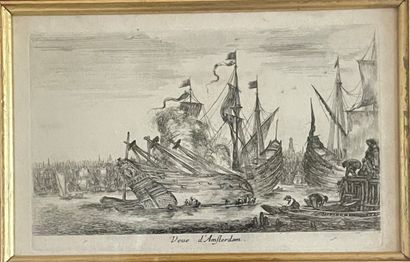 Deux gravures encadrées 