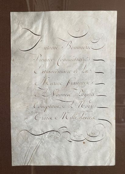 Lettre manuscrite à l'encre 