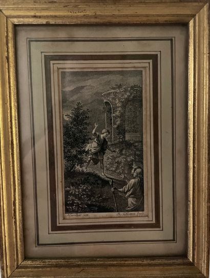 D'après MARILLIER

Quatre petites gravures...