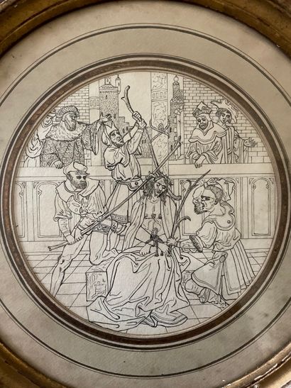 Projet de vitrail

Encre et pierre noire

Diamètre...