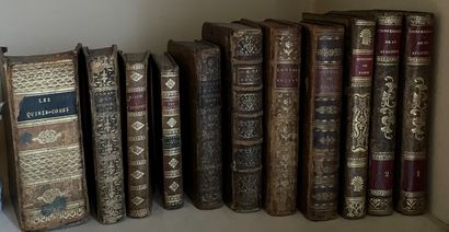 Lot de livres anciens du XVIIIe siècle au...