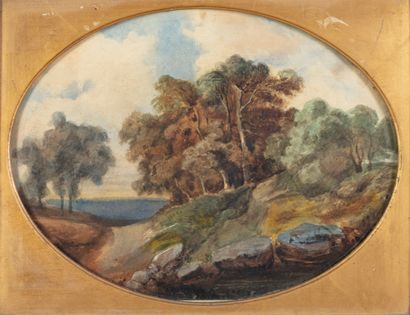 Ecole FRANCAISE du XIXe siècle

Paysage aux...