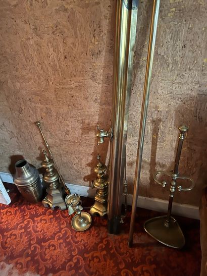 Nécessaire de cheminée en laiton