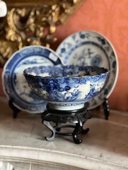 Bol à col ourlé en porcelaine de Chine à...