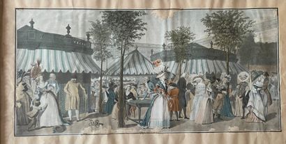 Quatre pièces encadrées