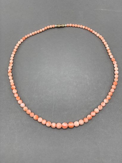 Collier de perles de corail rose en chut...