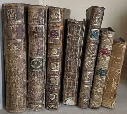 Lot de livres anciens du XVIIIe siècle au...