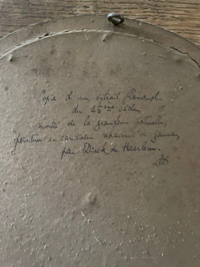 Projet de vitrail

Encre et pierre noire

Diamètre...