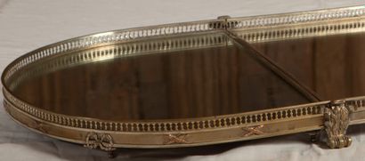 
Silvered bronze table runner decorated in...