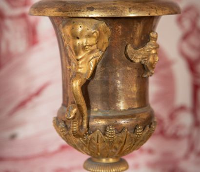 
Pair of candlesticks, in the shape of a...