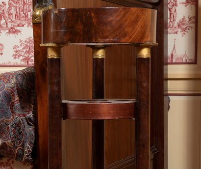 
Mahogany veneer Athenian resting on three...