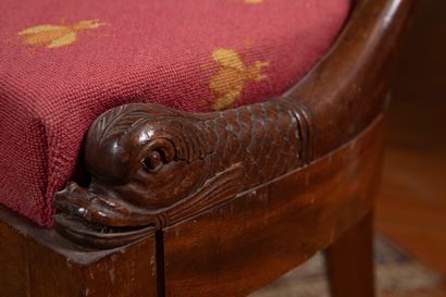 
Suite of four mahogany and mahogany veneered...