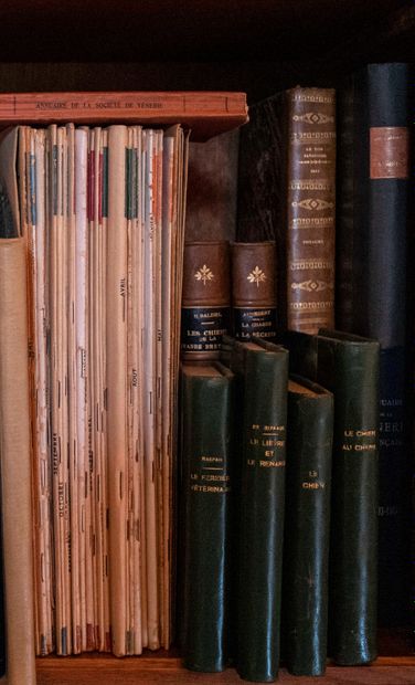 
Set of books on hunting and venery including:...