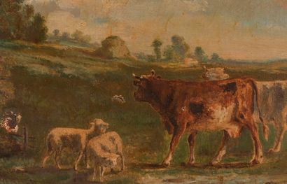 
French school of the 19th century




Cows...