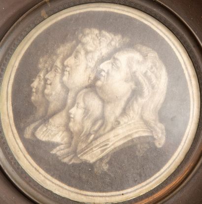 
Miniature with the effigy of Louis XVI and...