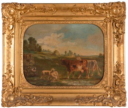 
French school of the 19th century




Cows...