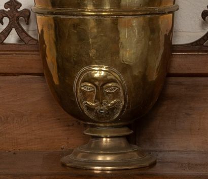 
Important copper or brass fountain on a...