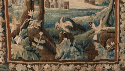 
Tapestry of greenery representing birds...