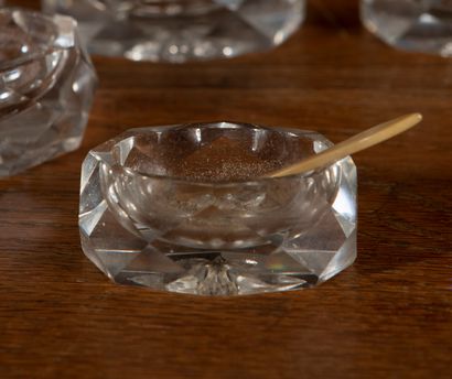 
Suite of eight saltcellars in crystal.




Height:...