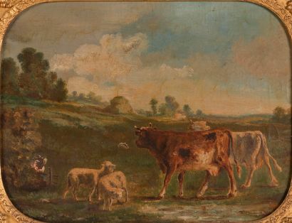 
French school of the 19th century




Cows...