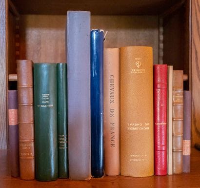 
Set of books on horses and miscellaneous,...