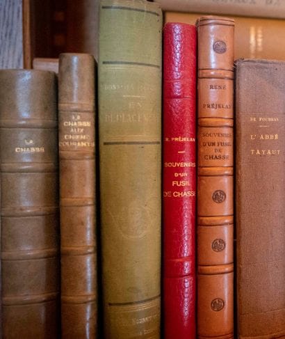 
Set of books on hunting and venery including:...