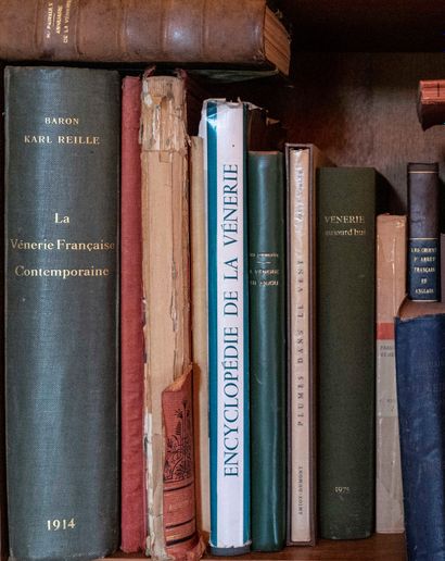 
Set of books on hunting and venery including:...
