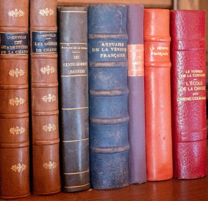 
Set of books on hunting and venery including:...